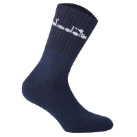 Diadora Unisex Tennis Socks - 3 Pack, Logo Dark blue 43-46