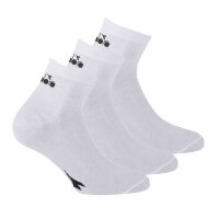Diadora Unisex Socks - 3 Pack, Quarter, Logo