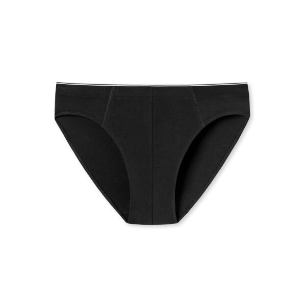 SCHIESSER Herren Supermini-Slips im Pack - Serie "95/5", Vorteilspack, Organic Cotton, uni, S-4XL Schwarz 4 (S) 1 Slip (1x1S)