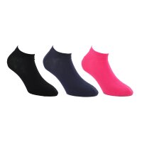 DIESEL mens sneaker socks, 3-pack - SKM-GOST-THREEPACK, low cut, solid colour
