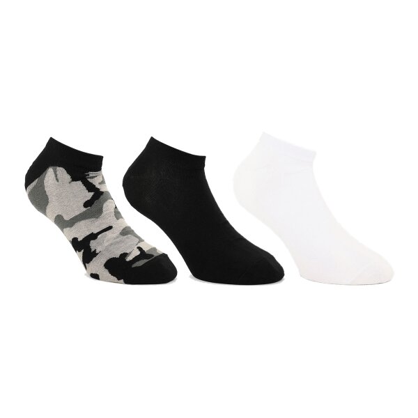 DIESEL Herren Sneaker-Socken, 3er Pack - SKM-GOST-THREEPACK, Low Cut, Uni/Camo