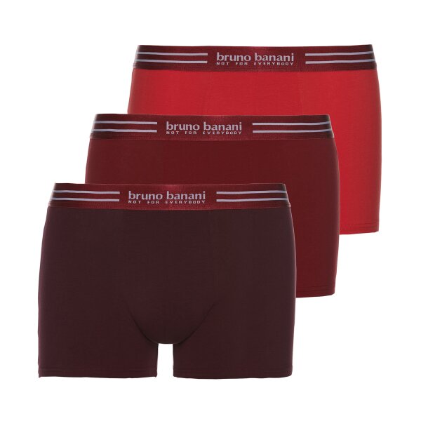 Bruno Banani Herren Boxershorts 3er Pack - Essential Cotton, Baumwolle, einfarbig