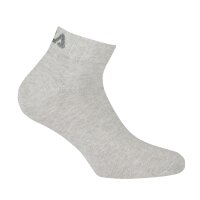 FILA Quarter Socks Unisex, 3 pairs - Short socks, Sport, Logo Waistband, uni, 35-46 Grey Mix 43-46 (9-11 UK)