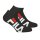 FILA Unisex, 2 Pairs of Socks - Invisible Sneakers, Logo, solid Colour Black 35-38 (UK 3-5)