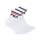 FILA Unisex Socken, 3 Paar Quarter - Kurzsocken, Sport, Logo-Bund, uni Weiß 43-46
