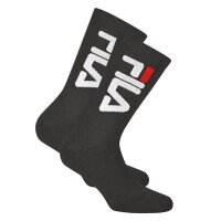 FILA Unisex Socken 2 Paar - Tennissocken, Crew Socks, Frottee, Sport, Logo