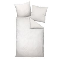 Janine Bed Linen 2 Pieces - Davos, fine Fibre, Cotton, Points Light grey 135x200cm