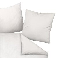 Janine Bed Linen 2 Pieces - Davos, fine Fibre, Cotton, Points Light grey 135x200cm