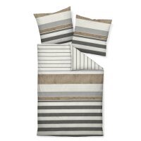 Janine Bed Linen 2 Pieces - Davos, fine Fibre, Cotton, Strips
