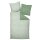 Janine Bed Linen 2 Pieces - Maco Satin, mercerized Cotton, Silk Finish, Diamonds Green 135x200cm