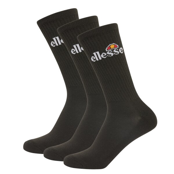ellesse Unisex Sports Socks BISBA, 3 Pairs - Crew Socks, Logo
