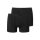 SCHIESSER Jungen Boxerhorts im Pack - Unterhose,Vorteilspack, Pants, Cotton Stretch, 140-176 Schwarz 164 2er Pack (1x2P)