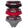 DIESEL Herren Slips, 3er Pack - UMBR-ANDRETHREEPACK, Briefs, Cotton Stretch, einfarbig Schwarz/Grau/Rot M