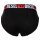 DIESEL Herren Slips, 3er Pack - UMBR-ANDRETHREEPACK, Briefs, Cotton Stretch, einfarbig Schwarz/Grau/Rot M