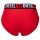 DIESEL Herren Slips, 3er Pack - UMBR-ANDRETHREEPACK, Briefs, Cotton Stretch, einfarbig Schwarz/Grau/Rot M