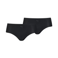 PUMA Womens Hipster, 2-Pack - Underpants, seamless, Microfibre, uni Black XS (X-Small)