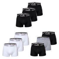 Diadora Herren Boxer Shorts im Pack - Boxers, Vorteilspack, Logo, Cotton Stretch