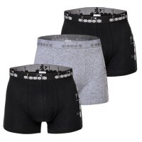 Diadora Mens Boxer Shorts, Pack of 3 - Boxers, Logo, Cotton Stretch, unicoloured