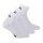 Diadora Unisex Socks - 3 Pack, Quarter, Logo White 39-42