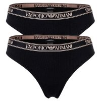 EMPORIO ARMANI Women Brazilian Briefs 2-Pack - Slips, Stretch Cotton, plain