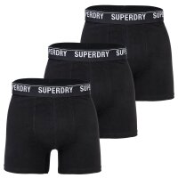 Superdry Herren Boxershorts - BOXER MULTI TRIPLE PACK, Organic Cotton, 3er Pack