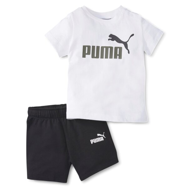 PUMA Kinder Trainingsset - Minicats Tee & Shorts Set, Kurz, Logo