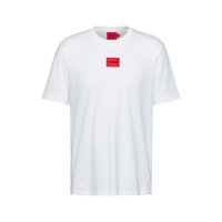 HUGO Mens T-Shirt - Diragolino212 round neck, logo,1/2 sleeve, cotton