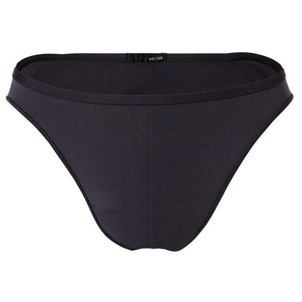 HOM Herren Micro Briefs Plumes - Ultralight Microfiber, Slip, Unterwäsche, Stretch, einfarbig Anthrazit XL