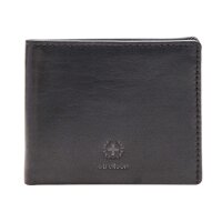 Strellson Herren Geldbörse, echtes Leder - Blackwall Billfold H8, 9x11x2cm (HxBxT) Schwarz