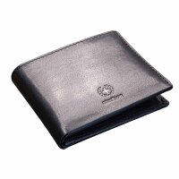Strellson Mens Wallet, genuine Leather - Blackwall Billfold H8 1, 10x12x3cm (HxWxD) Black