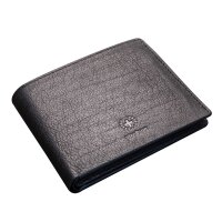 Strellson Herren Geldbörse, echtes Leder - Blackwall Billfold H7, 9,5x12,5x3cm (HxBxT) Schwarz