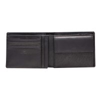 Strellson Mens Wallet, genuine Leather - Blackwall Billfold H7, 9,5x12,5x3cm (HxWxD) Black