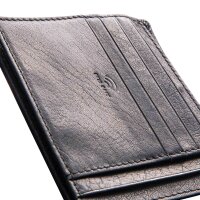 Strellson Mens Wallet, genuine Leather - Blackwall Billfold H7, 9,5x12,5x3cm (HxWxD) Black