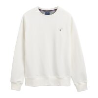 GANT Herren Sweatshirt - Sweater, Rundhals, Loopback, Baumwoll-Mix, Logo