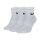 NIKE Unisex 3er Pack Sportsocken - Everyday, Lightweight No Show Ankle, einfarbig Weiß 38-42