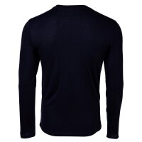 A|X ARMANI EXCHANGE Mens Long Sleeve - Long Sleeve, Round Neck, Logo, Cotton Navy S (Small)