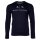 A|X ARMANI EXCHANGE Herren Langarmshirt - Longsleeve, Rundhals, Logo, Cotton Marine S