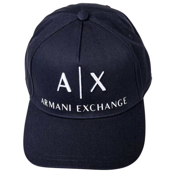 A|X ARMANI EXCHANGE Unisex Baseball Cap - Hat, Logo, One Size Blue/White