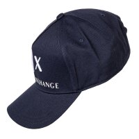 A|X ARMANI EXCHANGE Unisex Baseball Cap - Kappe, Logo, One Size Blau/Weiß