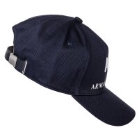 A|X ARMANI EXCHANGE Unisex Baseball Cap - Kappe, Logo, One Size Blau/Weiß