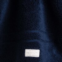 GANT Gästetuch, Organic Premium Towel - 30x50 cm, Frottee Dunkelblau