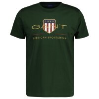 GANT Mens T-Shirt - D2. ARCHIVE SHIELD, round neck, short sleeve, cotton, print
