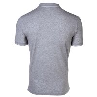 A|X ARMANI EXCHANGE Herren Poloshirt - Hidden Buttons, Cotton Stretch Grau S