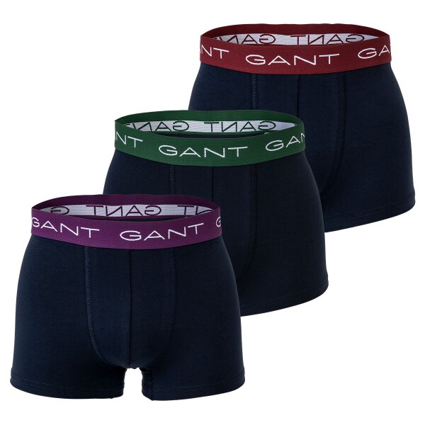 GANT Mens Boxer Shorts, 3-Pack - Trunks, Retro Pants, Cotton Stretch