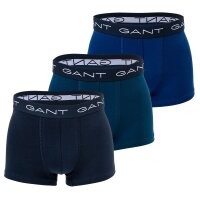 GANT Mens Boxer Shorts, 3-Pack - Trunks, Retro Pants, Cotton Stretch