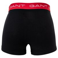 GANT Herren Boxer Shorts, 3er Pack - Trunks, Retro Pants, Cotton Stretch Schwarz S