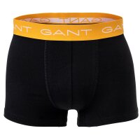 GANT Mens Boxer Shorts, 3-Pack - Trunks, Retro Pants, Cotton Stretch Black S (Small)