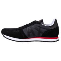 A|X ARMANI EXCHANGE Mens Sneaker Low - Laced Shoe, Retro, Logo, 41-46 Full Black EU 41 (UK 7)
