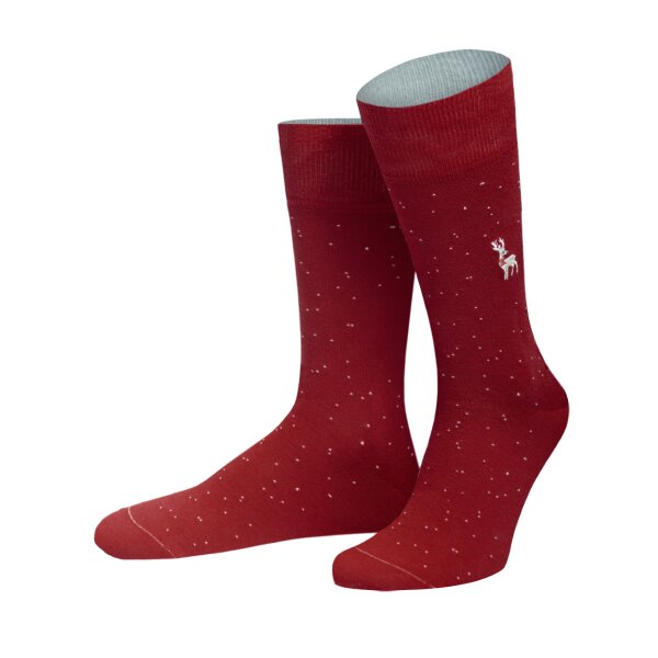 Von Jungfeld 3-Pack Men Socks - Motive Socks, Gift Box, Christmas Set Winter Wonderland 39-42 (UK 6-8,5)