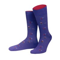 Von Jungfeld 3-Pack Men Socks - Motive Socks, Gift Box, Christmas Set Winter Wonderland 39-42 (UK 6-8,5)